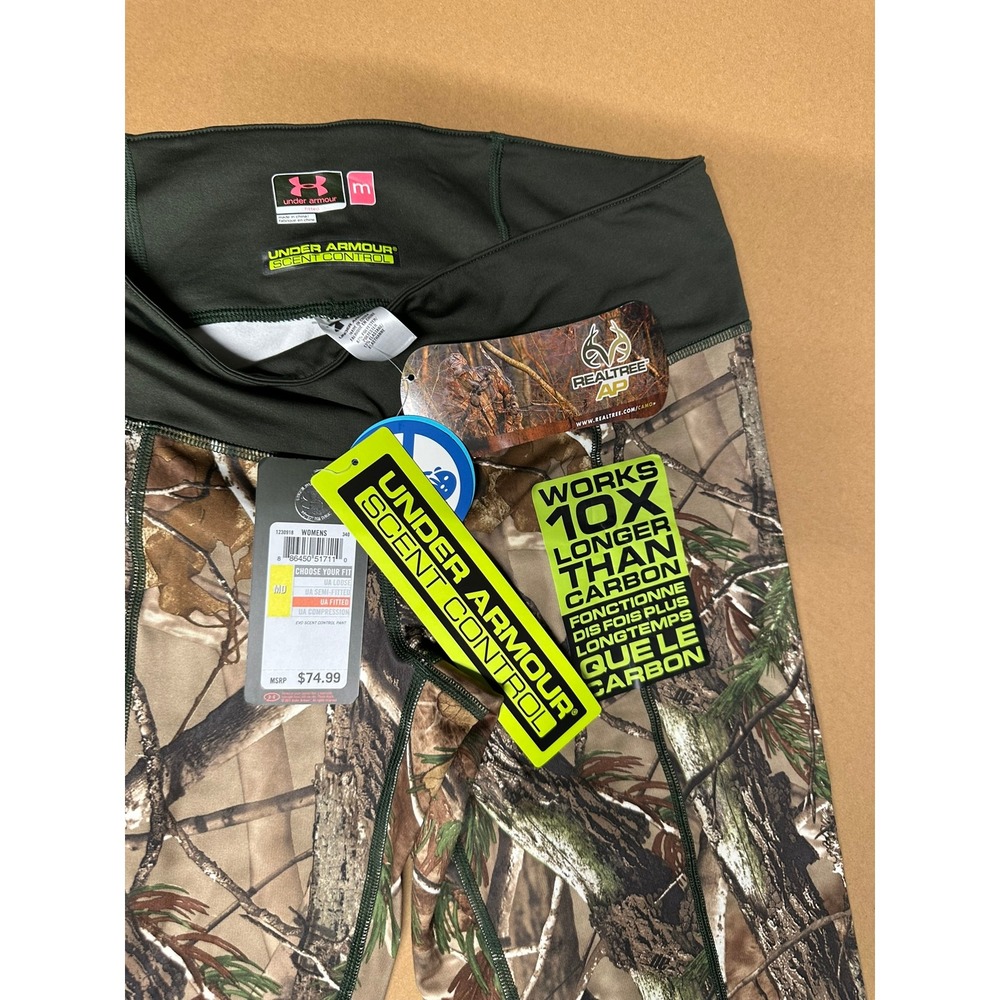 Under Armour Hunting Pants Womens Medium Camo NEW Scent Control 1230918 - Picture 3 of 11